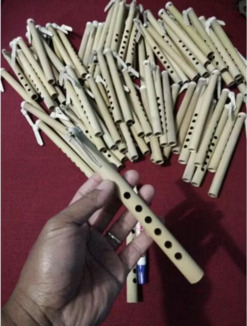 Playable Mini Bamboo Flute | Handmade Indonesian Ethnic Musical Instrument Souvenir
