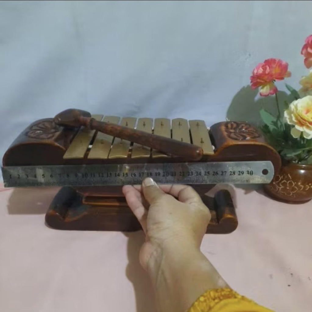 Mini Javanese Gamelan Saron | Handcrafted Playable Instrument 35cm | Traditional Indonesian Musical Collectible, Cultural Gift