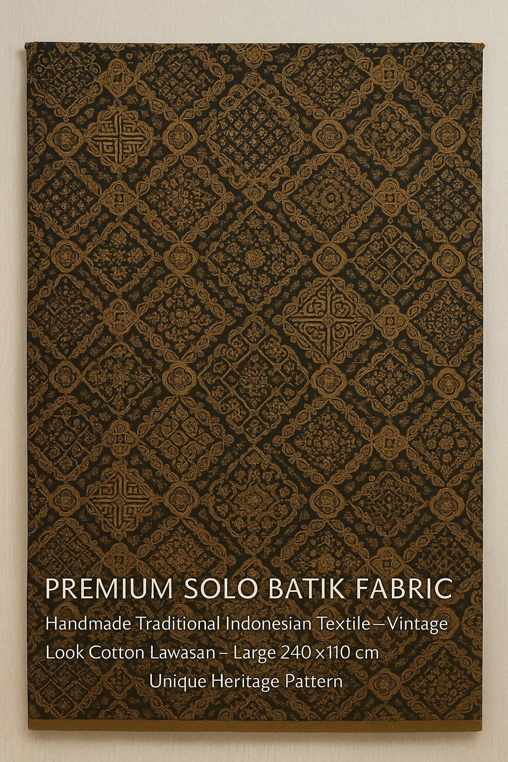 Solo Batik Fabric 240×110 cm | Vintage Indonesian Cotton Textile Heritage Pattern