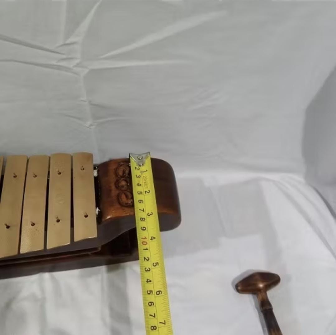 Mini Javanese Gamelan Saron | Handcrafted Playable Instrument 35cm | Traditional Indonesian Musical Collectible, Cultural Gift