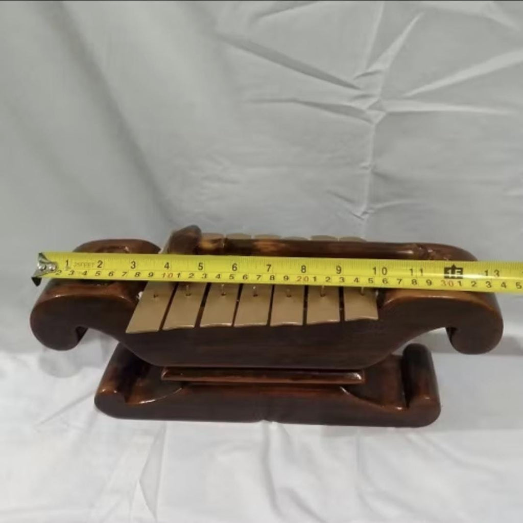 Mini Javanese Gamelan Saron | Handcrafted Playable Instrument 35cm | Traditional Indonesian Musical Collectible, Cultural Gift