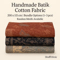 Handmade Indonesian Batik Fabric – 200x115 cm Cotton Material – Traditional Javanese Pattern Cloth