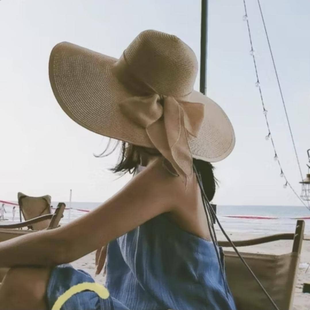 Packable Wide Brim Straw Sun Hat for Women – Foldable Beach, Travel Floppy Summer Hat