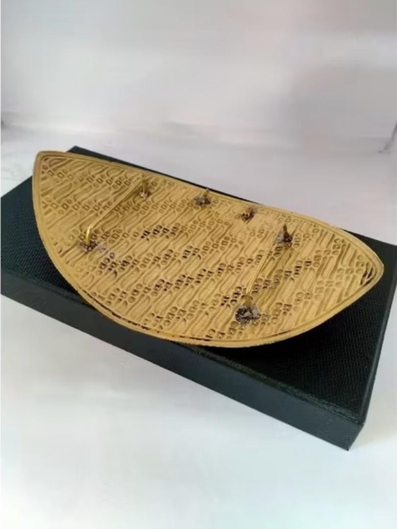 Large Brass Sash Buckle 15-17cm Statement Waist Plate Antique Gold Batik Kebaya Belt Indonesian