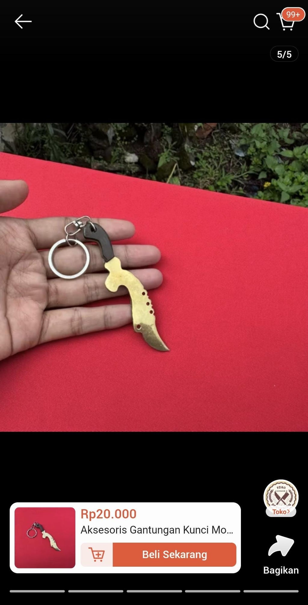 Kris Dagger Teak Wood & Brass Keychain, Handmade Ethnic Indonesian Accessory, Cultural Unique Souvenir Gift